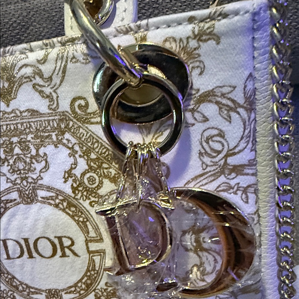 UPCYCLED GWP - Dior Cream and Gold Mini Bag - Picture 2 of 7